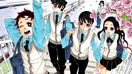 Toko extreme left of the frame (Image via Koyoharu Gotouge/Shueisha)